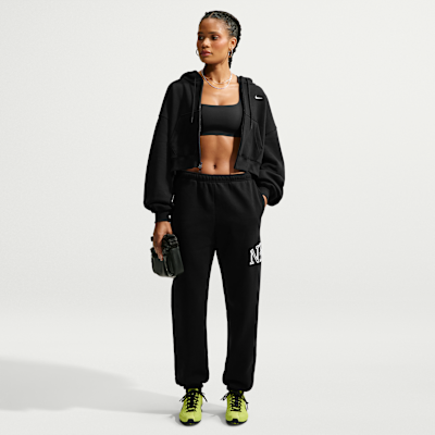 Nike Studio Fleece Medium Weight Women's Oversized Cuffed Logo